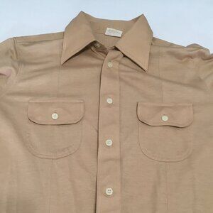 Short sleeve pointed collar vintage Sears men's store Kings road shirt